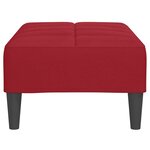 vidaXL Repose-pied Rouge bordeaux 78x56x32 cm Velours