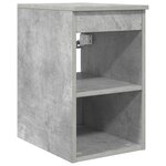 vidaXL Meuble de Salle de Bain In-between Gris béton 30 x 44 5 x 50 cm