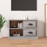 vidaXL Meuble TV sonoma gris 73x35 5x47 5 cm bois d'ingénierie