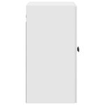 vidaXL Armoire Murale 59 x 31 x 60 cm Bois d'ingénierie Blanc brillant
