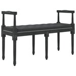 vidaXL Banc Noir 110x40x70 cm Velours