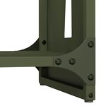 vidaXL Portant de bois chauffage vert olive 40x30x80 cm