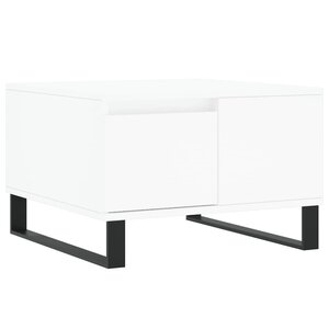 vidaXL Table basse blanc 55x55x36 5 cm bois d'ingénierie