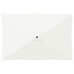 vidaXL Parasol de jardin 200 x 300 cm Polyester Rectangulaire Crème
