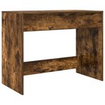 vidaXL Bureau avec tiroir avec tiroir Chêne Fumé 100 x 50 x 78 cm
