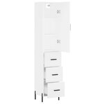 vidaXL Buffet haut Blanc 34 5x34x180 cm Bois d'ingénierie