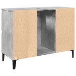 vidaXL Meuble d'évier gris béton 80x33x60 cm bois d'ingénierie