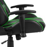 vidaXL Chaise de jeu pivotante Vert PVC