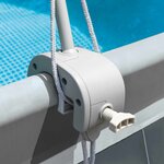 Intex Auvent pour piscine Gris clair