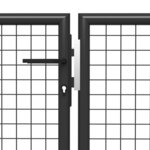 vidaXL Portail de jardin Acier 500 x 150 cm Anthracite