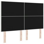 vidaXL Tête de lit Montage mural Gris clair 160 cm Velours