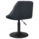 vidaXL Tabouret de bar Gris foncé Velours