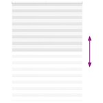 vidaXL Store zèbre blanc 165x230 cm largeur du tissu 160 9cm polyester