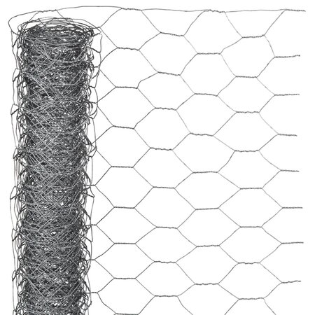 Nature Grillage métallique hexagonal 1 x 10 m 25 mm Acier galvanisé