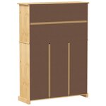 vidaXL Armoire à chaussures Corona 99x32x138 cm bois de pin massif
