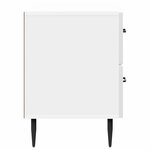 vidaXL Cabinet de chevet Blanc brillant 62 x 34 5 x 47 5 cm