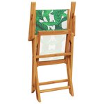 vidaXL Chaises de jardin pliantes lot de 6 vert tissu et bois massif