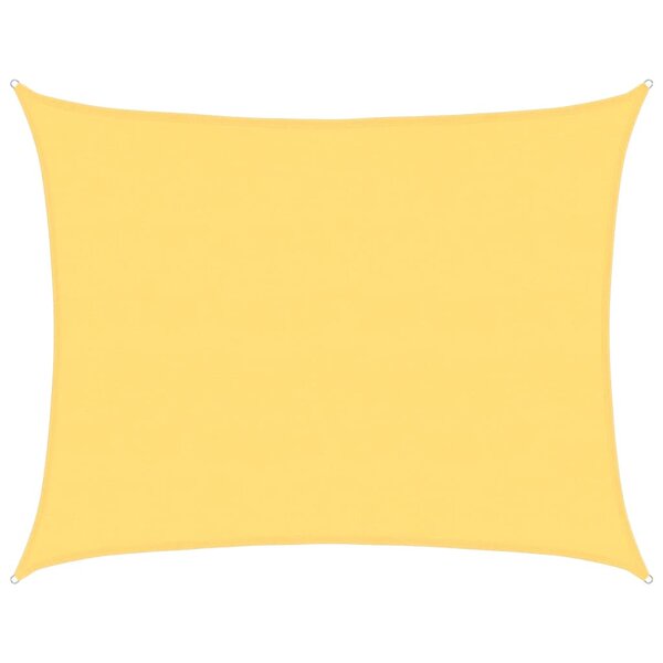 vidaXL Voile d'ombrage 160 g/m² Beige 6x7 m PEHD