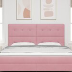Tête de lit LED vidaXL Rose 90 cm Velours