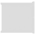 vidaXL Tables de chevet 2 Pièces Blanc 40x30x30 cm Bois d'ingénierie