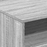 vidaXL Table basse avec lumières LED sonoma gris 50x49x40 cm