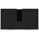 vidaXL Armoire lavabo de salle de bain chêne noir 60x33x60 cm