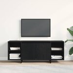 vidaXL Meuble TV Noir 120 x 30 x 40.5 cm Bois d'ingénierie