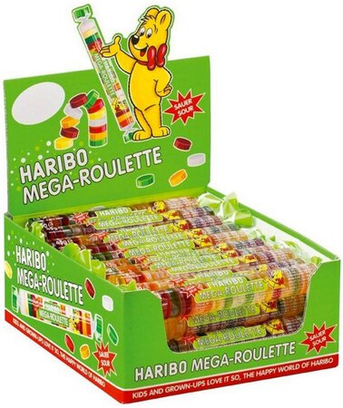 Haribo Méga-Roulette Fruits Pik Boîte de 40 pièces