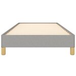 vidaXL Cadre de lit sans matelas gris clair 80x200 cm tissu