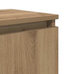 vidaXL Cabinet de chevet chêne artisanal 40 x 30 x 50 cm