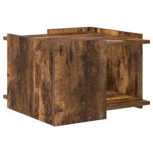 vidaXL Table basse Chêne fumé 50 5 x 50 x 33 cm Bois d'ingénierie