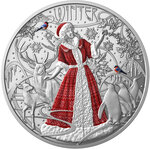 Monnaie THE FOUR SEASONS Set 4x1 Oz Argent 2$ Niue 2026 (PRÉCOMMANDE)
