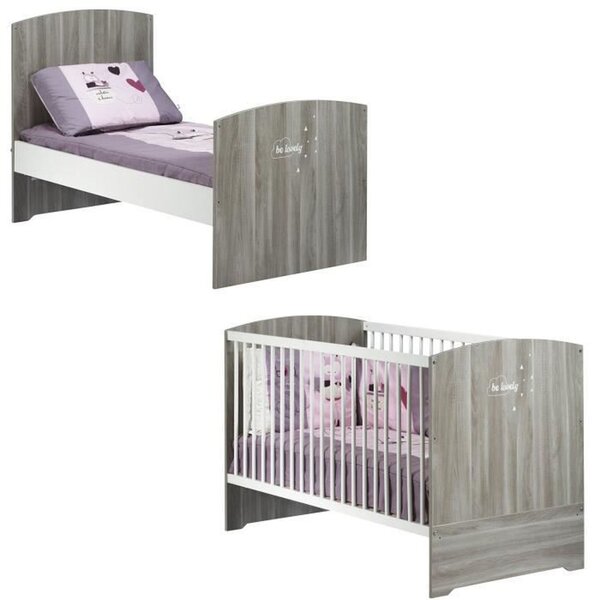 Lit bébé évolutif 70 x 140 cm Smile chêne Silex