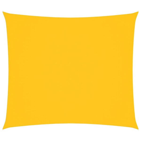 vidaXL Voile de parasol tissu oxford rectangulaire 2x2 5 m jaune