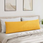 vidaXL Coussins de canapé 2 Pièces Jaune clair 145 x 40 cm