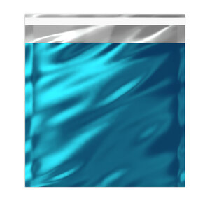 Lot de 50 sachet alu métallisé brillant bleu 220x220 mm
