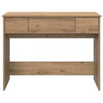 vidaXL Table de Toilette avec tiroir chêne artisanal 100 x 45 x 76 cm
