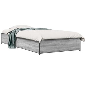 vidaXL Cadre de lit Sonoma gris 80 x 200 cm Bois d'ingénierie