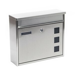 Boite aux lettres design murale acier inoxydable