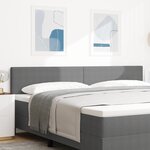 Tête de lit LED vidaXL Design Simple Gris Clair 100 cm en tissu velours côtelé