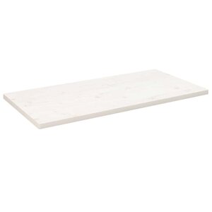vidaXL Dessus de table blanc 100x50x2 5 cm bois de pin massif