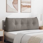 vidaXL Coussin de Dos Taupe 140 x 24 x 50 cm tissu