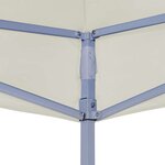 vidaXL Toit de tente de réception 2x2 m Crème 270 g/m²