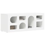 vidaXL Meuble TV Blanc 100 x 35 x 40 cm Bois d'ingénierie