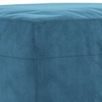 vidaXL Ensemble de canapés 4 Pièces avec coussins Bleu Velours