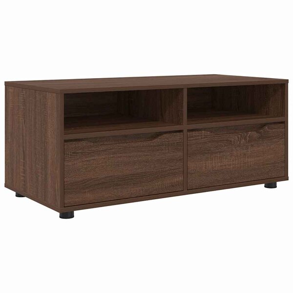 vidaXL Meuble TV Chêne brun 100 x 48 x 43 cm Bois d'ingénierie