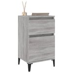 vidaXL Table de chevet sonoma gris 40x35x70 cm