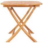 vidaXL Ensemble à manger d'extérieur pliable 7 Pièces Bois solide de teck