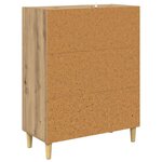 vidaXL Buffet Chêne artisanal 69 5 x 34 x 90 cm Bois d'ingénierie