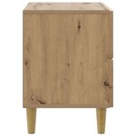 vidaXL Cabinet de chevet avec tiroir Chêne artisanal 62 x 34 5 x 48 cm